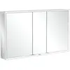 Image de Villeroy & Boch My View Now Armoire de toilette apparente, 3 portes, avec éclairage, avec variateur à détecteur, 1300x750x168mm, A4551300