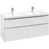 Image de Villeroy & Boch Subway 3.0 armoire sous lavabo, 4 tiroirs, 1272x576x478mm, C56800VE