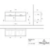 Image de Villeroy & Boch Subway 3.0 armoire sous lavabo, 4 tiroirs, 1272x576x478mm, C56800RH