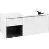 Image de Villeroy & Boch Subway 3.0 armoire sous lavabo, 2 tiroirs, lavabo à droite, élément d'étagère en bas à gauche, 1001x422,5x516mm, C57100VF
