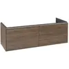 Image de Villeroy & Boch Subway 3.0 armoire sous lavabo, éclairage LED, 2 tiroirs, 1272x429x478mm, C567L0VH