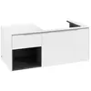 Image de Villeroy & Boch Subway 3.0 armoire sous lavabo, éclairage LED, 2 tiroirs, lavabo à droite, élément d'étagère en bas à gauche, 1001x422,5x516mm, C571L0VF