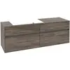 Image de Villeroy & Boch Collaro Meuble sous-lavabo, 4 tiroirs, suspendu, vasque à gauche, 1600x548x500mm, C02600RK