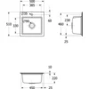 Image de Villeroy & Boch 335501j0 Eb-sp Subway Style 50 S 500x510mm