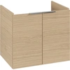Image de Lavabo Vb Us Architectura 600 X 520 X 439 Mm, Lavabo 2 Portes Avec Revêtement En Chêne Nordique Intégré