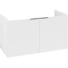 Image de Lavabo Vb Us Architectura 950x520x438mm, Lavabo 2 Portes Avec Robinetterie Intégrée Blanche Mate