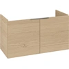 Image de Lavabo Vb Us Architectura 950 X 520 X 438 Mm, Lavabo 2 Portes Avec Revêtement Chêne Nordique Intégré