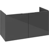 Image de Lavabo Vb Us Architectura 950 X 520 X 438 Mm, Lavabo 2 Portes Avec Robinetterie Intégrée Grise