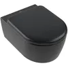 Image de Villeroy & Boch Skyla Pack Cuvette Suspendue - Avec Abattant Softclose Et Quickrelease - Twistflush - Ceramicplus - Noir