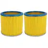 Image de 2x Filtre Plissé Compatible Avec Einhell B-nt 1250, Emk 1000, Smk 300 / E, Universal 18-50l Aspirateur - Bleu / Jaune - Vhbw