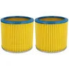 Image de 2x Filtre Plissé Compatible Avec Alaska Wvc 1600 Aspirateur - Bleu / Jaune - Vhbw