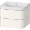 Image de Duravit Happy D.2 Plus c-shaped Set suspendu, 575x490mm, 2 tiroirs, sans trou pour robinetterie, HP4345N2222