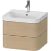 Image de Duravit Happy D.2 Plus C-shaped Set Suspendu, 575x490mm, 2