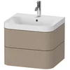Image de Duravit Happy D.2 Plus C-shaped Set Suspendu, 575x490mm, 2