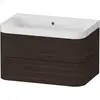 Image de Duravit Happy D.2 Plus c-shaped Set suspendu, 775x490mm, 2 tiroirs, sans trou pour robinetterie, HP4347N6969