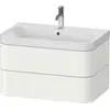 Image de Duravit Happy D.2 Plus c-shaped Set suspendu,775x490mm, 2 tiroirs, 1 trou pour robinetterie, HP4347O3636