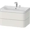 Image de Duravit Happy D.2 Plus c-shaped Set suspendu,775x490mm, 2 tiroirs, 2 trous pour robinetterie, HP4347E3939