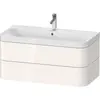 Image de Duravit Happy D.2 Plus c-shaped Set suspendu, 975x490mm, 2 tiroirs, 1 trou de robinetterie, HP4348O2222