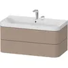 Image de Duravit Happy D.2 Plus c-shaped Set suspendu, 975x490mm, 2 tiroirs, 2 trous pour robinetterie, HP4348E7575