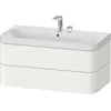 Image de Duravit Happy D.2 Plus c-shaped Set suspendu, 975x490mm, 2 tiroirs, 2 trous pour robinetterie, HP4348E3636