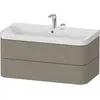 Image de Duravit Happy D.2 Plus c-shaped Set suspendu, 975x490mm, 2 tiroirs, 2 trous pour robinetterie, HP4348E9292