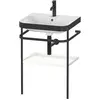 Image de Duravit Happy D.2 Plus c-bonded Set avec console métallique, 575x490mm, 1 trou de robinetterie, HP4735O3636