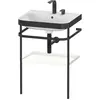 Image de Duravit Happy D.2 Plus c-bonded Set avec console métallique, 575x490mm, 2 trous pour robinets, HP4735E3636