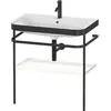 Image de Duravit Happy D.2 Plus c-bonded Set avec console métallique, 775x490mm,1 trou de robinetterie, HP4737O3636
