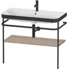Image de Duravit Happy D.2 Plus c-bonded Set avec console métallique, 975x490m, 1 trou de robinetterie, HP4738O7575