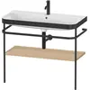 Image de Duravit Happy D.2 Plus c-bonded Set avec console métallique, 975x490m, 1 trou de robinetterie, HP4738O7171