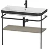 Image de Duravit Happy D.2 Plus c-bonded Set avec console métallique, 975x490m, 1 trou de robinetterie, HP4738O9292