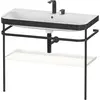 Image de Duravit Happy D.2 Plus c-bonded Set avec console métallique, 975x490mm, 2 trous pour robinets, HP4738E3636