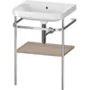 Image de Duravit Happy D.2 Plus C-shaped Set Avec Console Métallique,