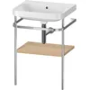 Image de Duravit Happy D.2 Plus C-shaped Set Avec Console Métallique,