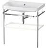 Image de Duravit Happy D.2 Plus C-shaped Set Avec Console Métallique,