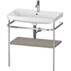 Image de Duravit Happy D.2 Plus C-shaped Set Avec Console Métallique,