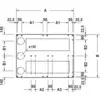 Image de Duravit Pieds pour receveurs de douche 120x90 cm, hauteur réglable 8-10 cm, 791106000000000