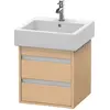 Image de Duravit Ketho bâti-support lavabo suspendu, 450x480x440 mm, 2 tiroirs, pour lavabos Vero 045450, KT663503030