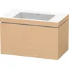 Image de Duravit L-Cube c-bonded Ensemble suspendu, 1 tiroir, sans trop-plein, sans trou pour robinetterie, 800x500x480mm, LC6917N3030