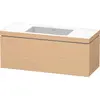 Image de Duravit L-Cube c-bonded Ensemble suspendu, 1 tiroir, sans trop-plein, sans trou pour robinetterie, 1200x500x480mm, LC6919N3030