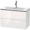 Image de Duravit L-cube Meuble Sous-lavabo Suspendu, Compact, 2 Tiroirs,