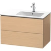 Image de Duravit L-cube Meuble Sous-lavabo Suspendu, 2 Tiroirs, Vasque À