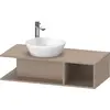 Image de Duravit D-Neo Meuble sous-lavabo en console suspendu, Compact, 1000x260x480mm, 1 compartiment ouvert sur le côté à droite, DE491907575
