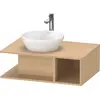 Image de Duravit D-Neo Meuble sous-lavabo en console suspendu, 800x260x550mm, 1 compartiment ouvert sur le côté recnts, DE492803030