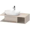 Image de Duravit D-Neo Meuble sous-lavabo en console suspendu, 1000x260x550mm, 1 compartiment ouvert sur le côté droite, DE492909191