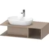 Image de Duravit D-Neo Meuble sous-lavabo en console suspendu, 1000x260x550mm, 1 compartiment ouvert sur le côté droite, DE492907575