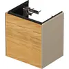 Image de Duravit White Tulip, meuble sous-lavabo suspendu, largeur 384 x profondeur 298mm, avec 1x arrêt de porte à gauche, avec technologie tip-on, WT4240LH560