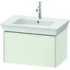 Image de Duravit White Tulip, meuble sous-lavabo mural, largeur 684 x profondeur 458mm, avec 1x tiroir, avec technologie tip-on, WT424103636
