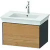 Image de Duravit White Tulip, meuble sous-lavabo mural, largeur 684 x profondeur 458mm, avec 1x tiroir, avec technologie tip-on, WT42410H558