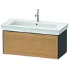 Image de Duravit White Tulip, meuble sous-lavabo mural, largeur 984 x profondeur 458mm, avec 1x tiroir, avec technologie tip-on, WT42420H5H1